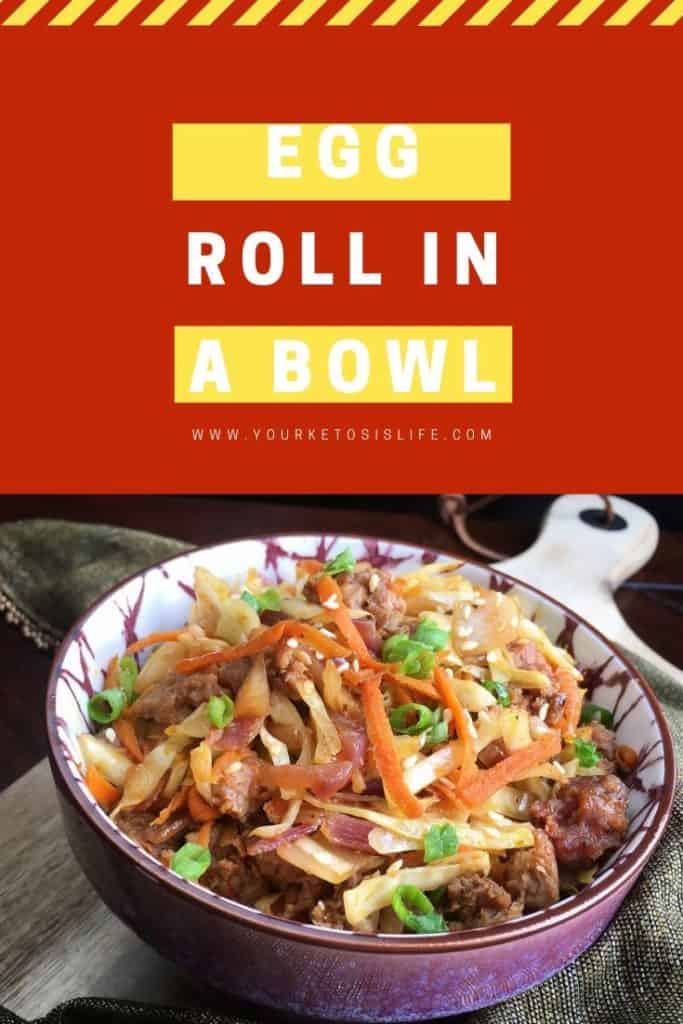 Egg Roll in a Bowl {Keto, Gluten Free, Kosher} | Your Ketosis Life